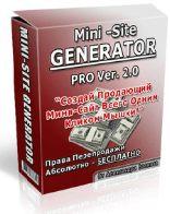 Конструктор сайтов Mini-Site Generator PRO. V 2.0